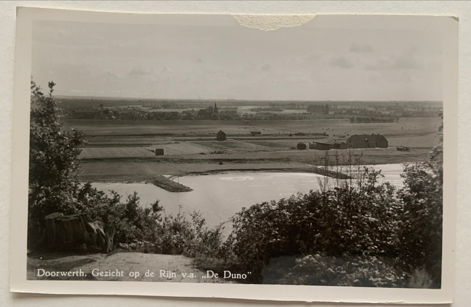 Doorwerth, Gezicht op de Rijn v.a. "De Duno”, Ophalen of Verzenden, 1920 tot 1940, Ongelopen, Gelderland