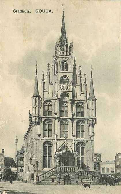 301-091-005 Gouda Stadhuis, Verzenden, Voor 1920, Zuid-Holland