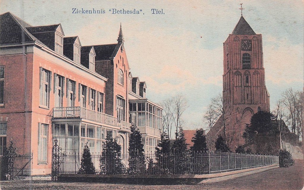 Tiel - Ziekenhuis Bethesda (gel. 1913), Ophalen of Verzenden, Voor 1920, Gelopen, Gelderland