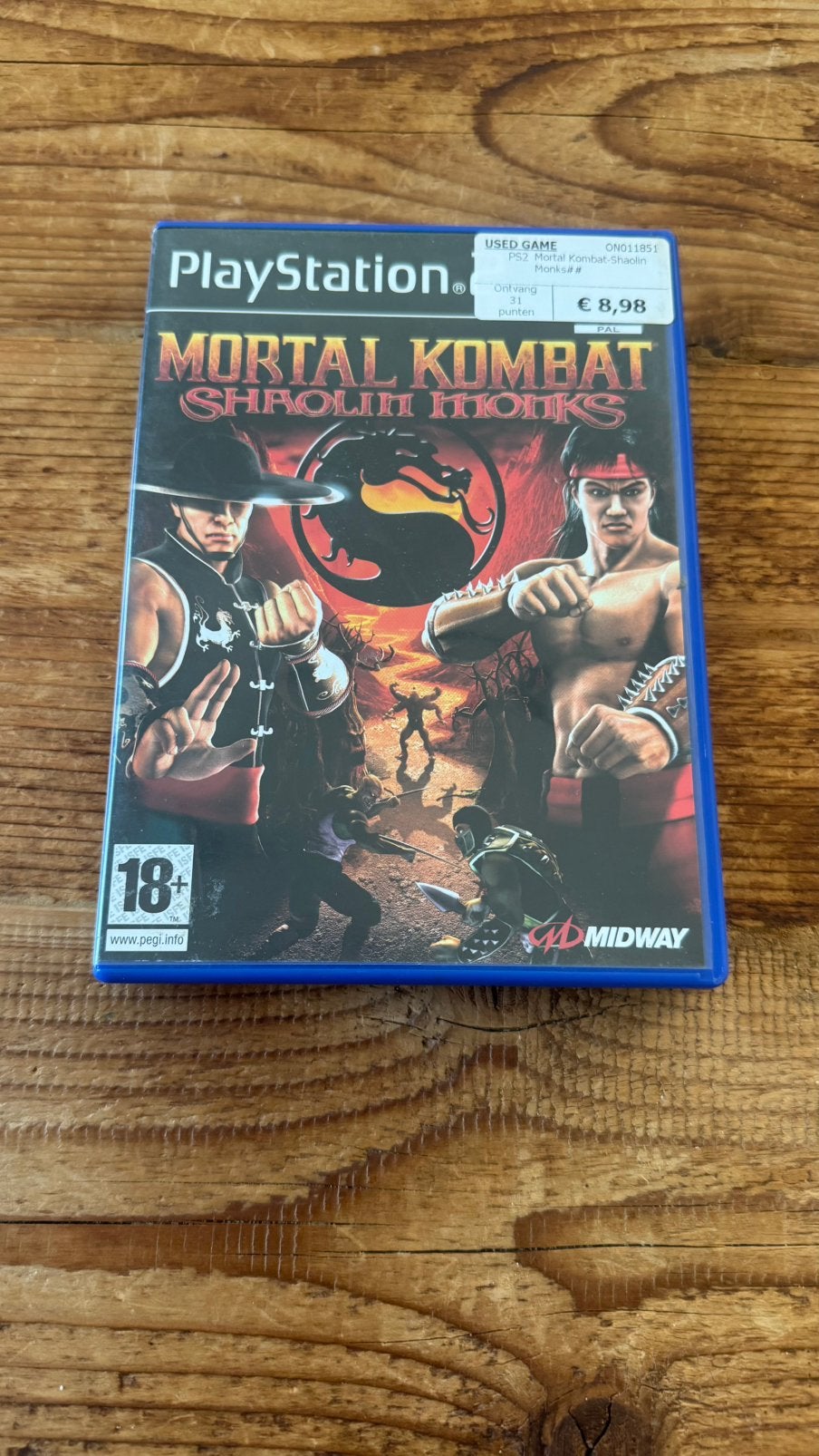 Mortal Kombat Shaolin Monks Ps2 IN GOEDE STAAT, Spelcomputers en Games, Vanaf 18 jaar, Vechten, 2 spelers, Ophalen of Verzenden