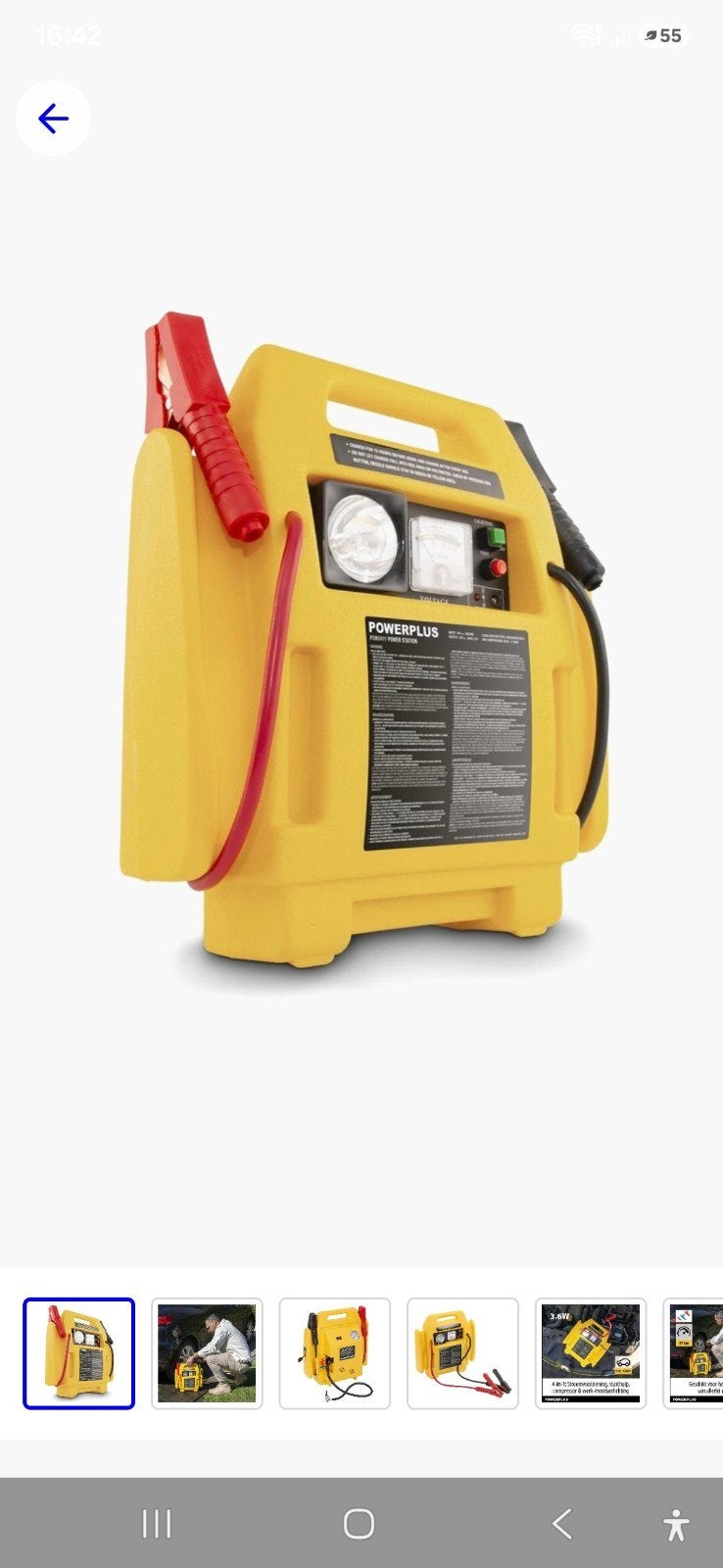 jumpstarter powerstation 4in1, Ophalen, Gebruikt