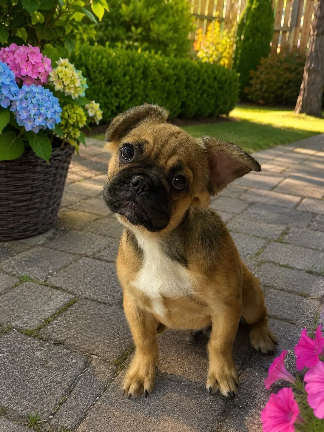 Franse bulldog fluffy, Dieren en Toebehoren, 15 weken tot 1 jaar, Parvo, Eén hond, Nederland