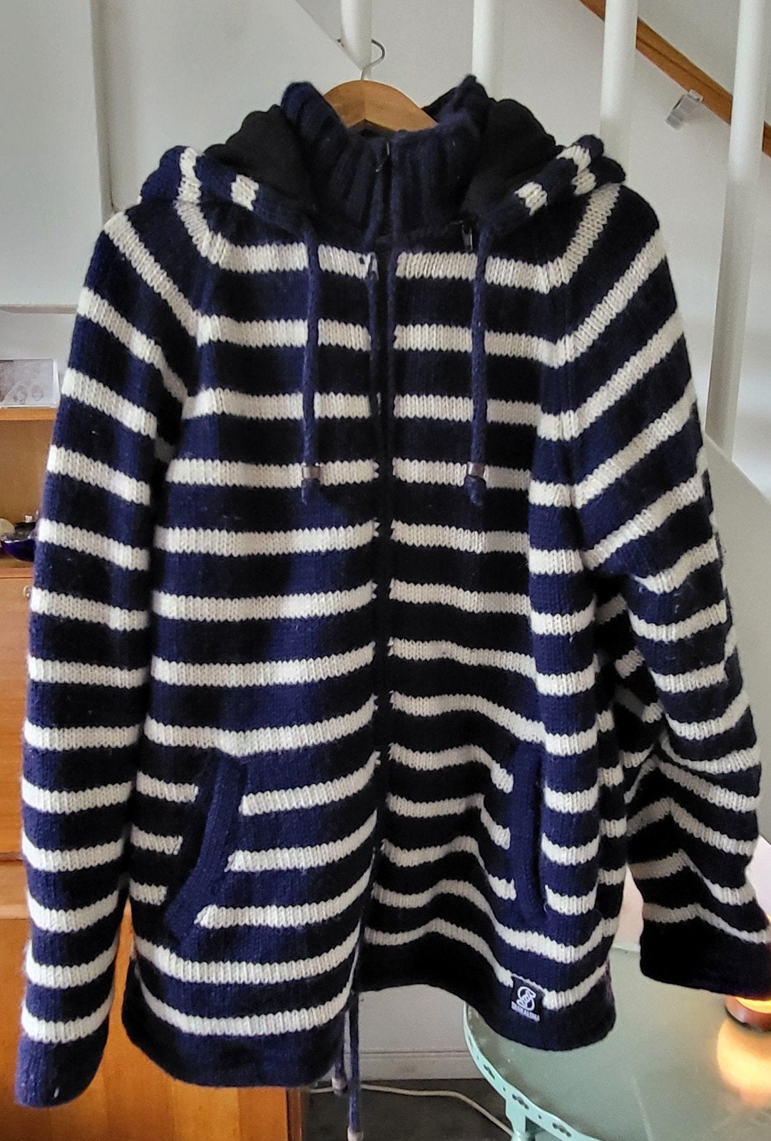 Shakaloha Vest XL - 100% Wol met fleece binnenzijde, Ophalen of Verzenden, Gedragen, Maat 46/48 (XL) of groter, Blauw