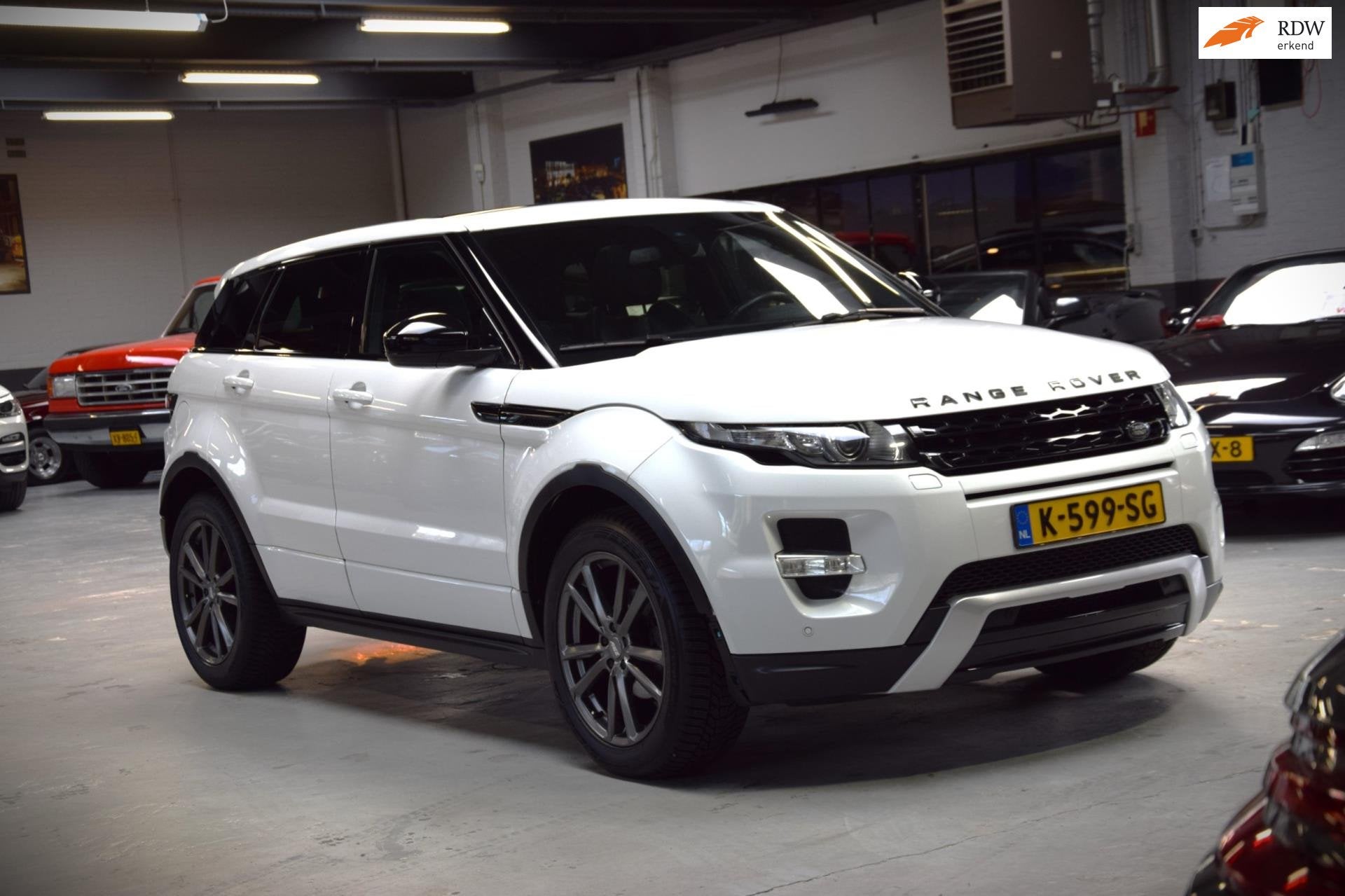Land Rover Range Rover Evoque 2.0 Si 4WD Prestige Panoramada, Euro 5, Zwart, Wit, Leder
