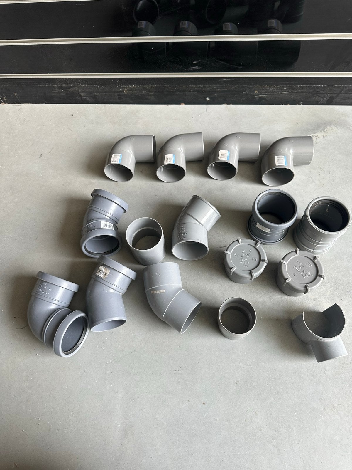 HWA Afvoerbochten en hulpstukken 70mm en 75mm - Nieuw, Ophalen, Afvoer, Pvc, 60 tot 80 mm