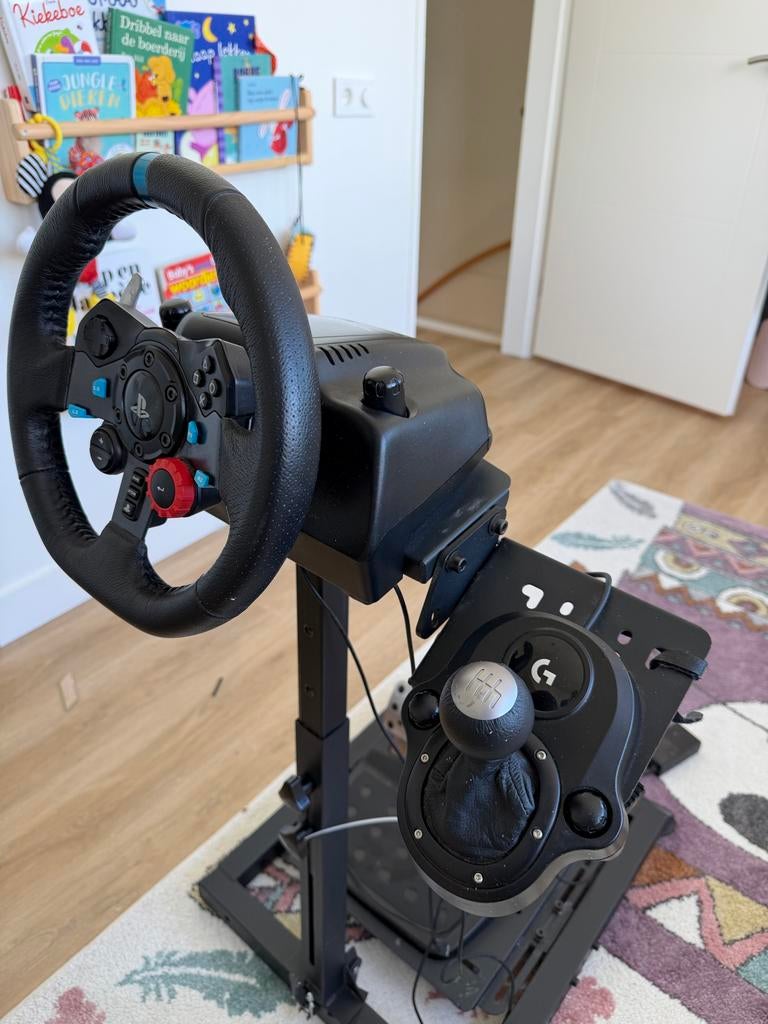 Logitech G29 racestuur met pedalen en shifter op Wheel Stand, Spelcomputers en Games, Spelcomputers | Overige Accessoires, Ophalen