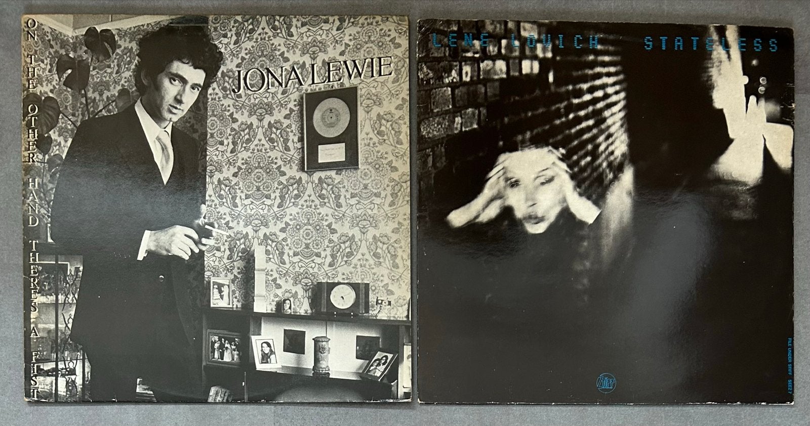 Jona Lewie - On The Other Hand There's A Fist & Lene Lovich, Ophalen of Verzenden, 1970 - 1979, Gebruikt, 12 inch