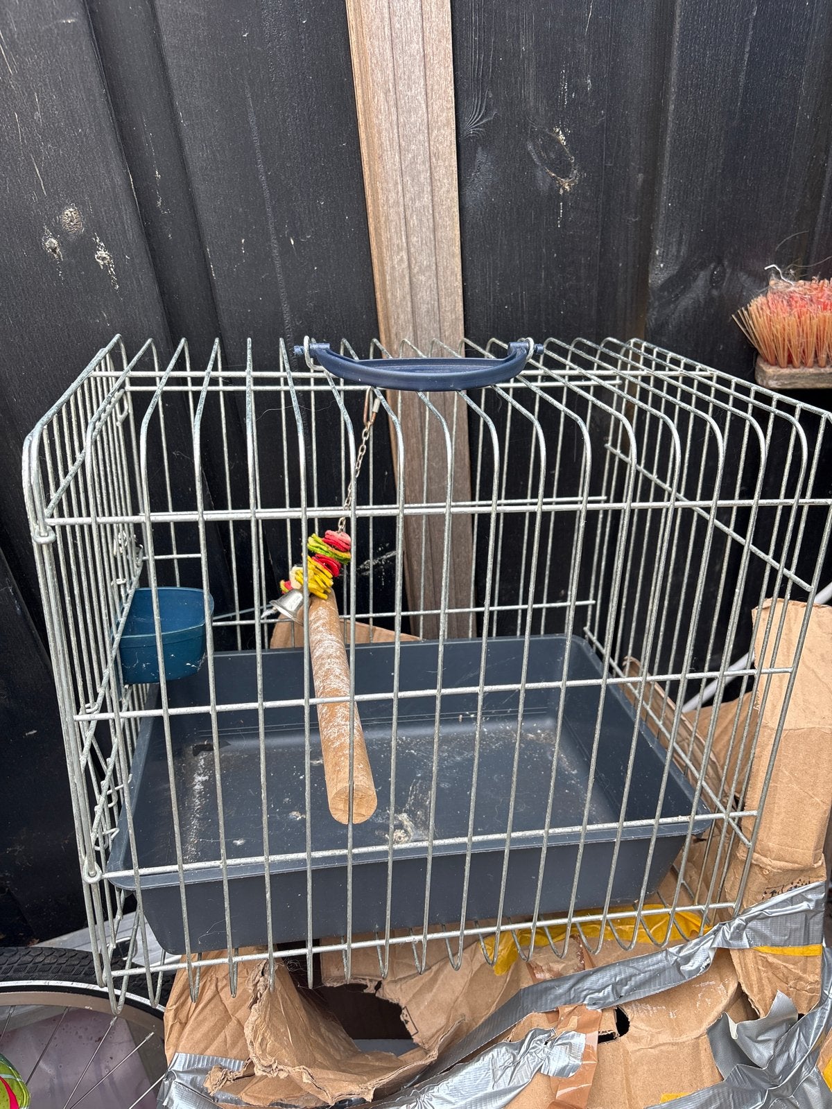 Gebruikte transportkooi, Dieren en Toebehoren, Vogels | Hokken en Kooien, Ophalen, Gebruikt, Aluminium, Overige typen