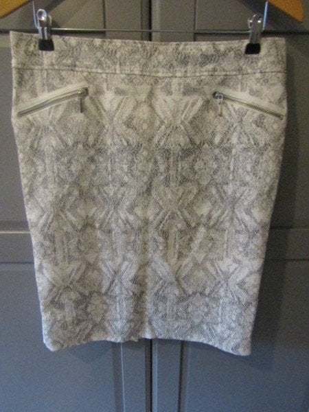 G314 APANAGE mt 40 rok grijs wit tweed ritszakken, Maat 38/40 (M), Verzenden, Zo goed als nieuw, Apanage