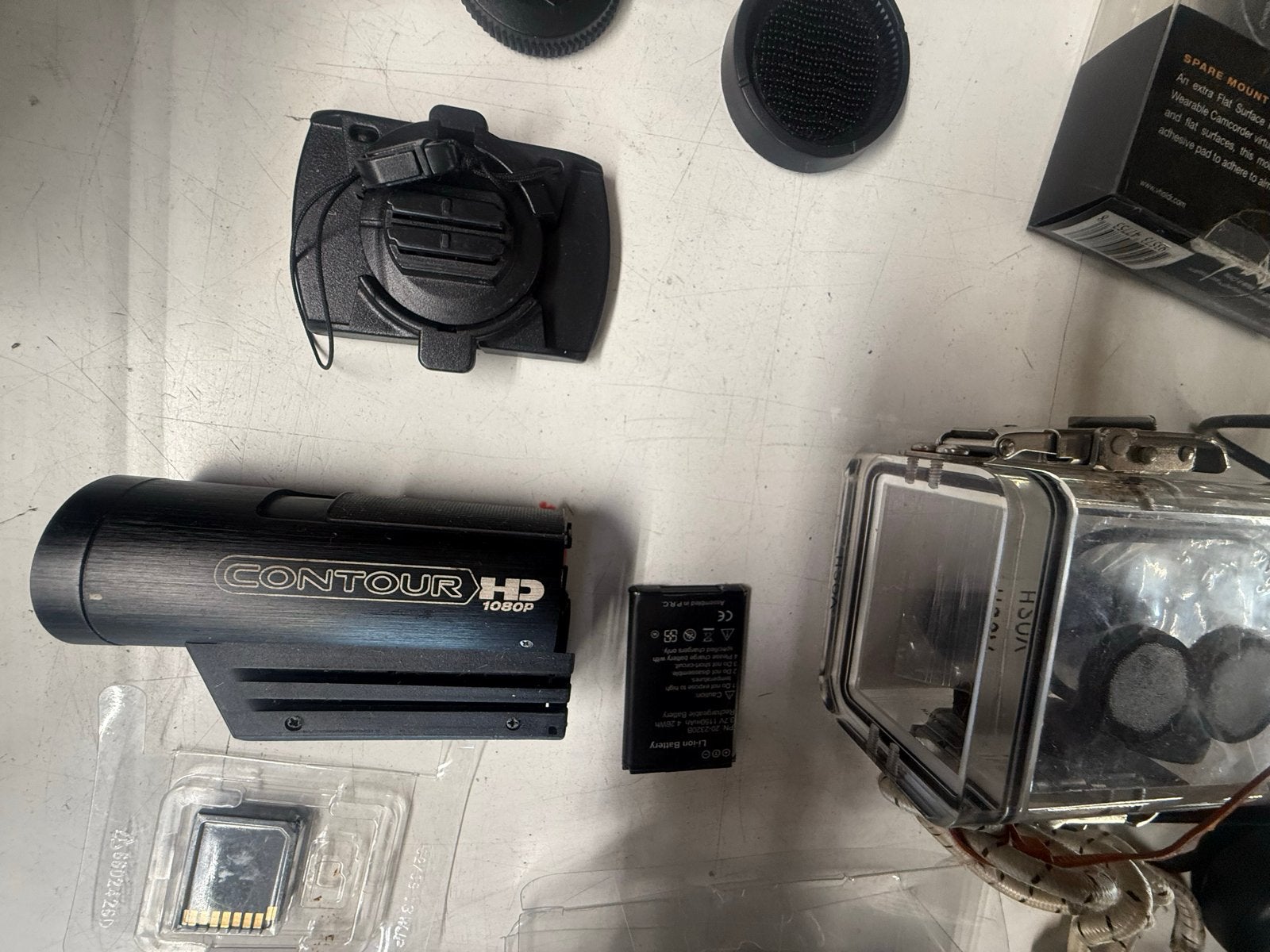 Contour HD 1080P Actiecamera Set met Veel Accessoires, Ophalen of Verzenden, Gebruikt, Contour