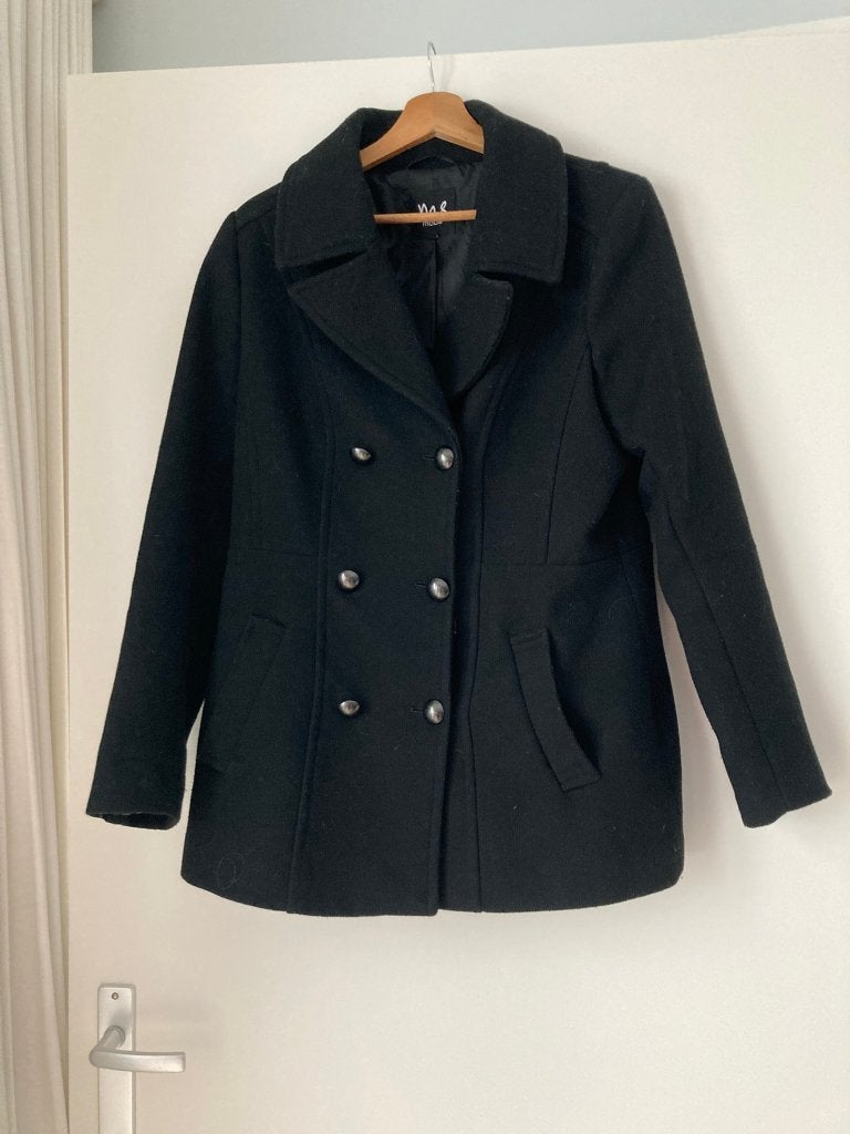 Damesjas, MS Mode, zwart, maat 40, Maat 38/40 (M), Zwart, Ophalen of Verzenden, Zo goed als nieuw