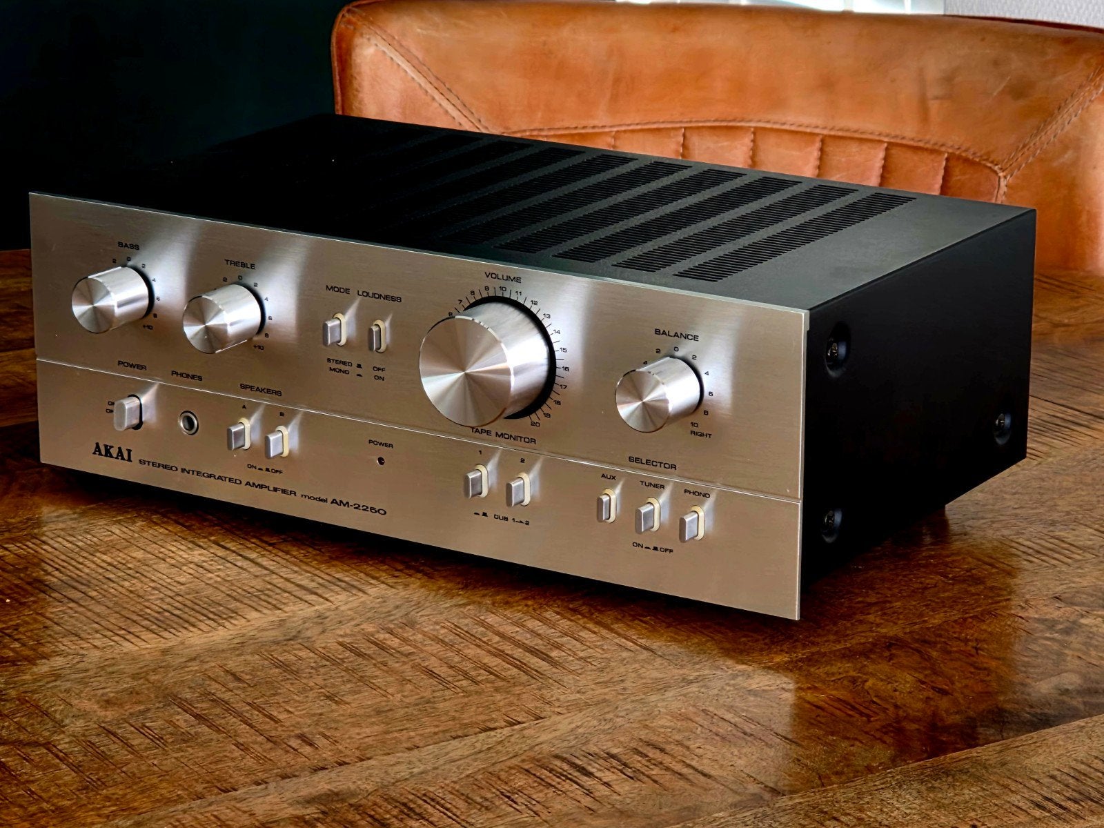 Akai AM-2250 Stereo Versterker, Overige merken, Ophalen of Verzenden, Nvt, Minder dan 60 watt