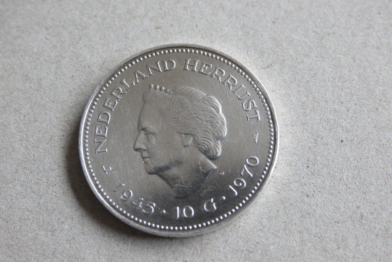 Zilveren Tientje 1945 - Nette Staat, Ophalen of Verzenden