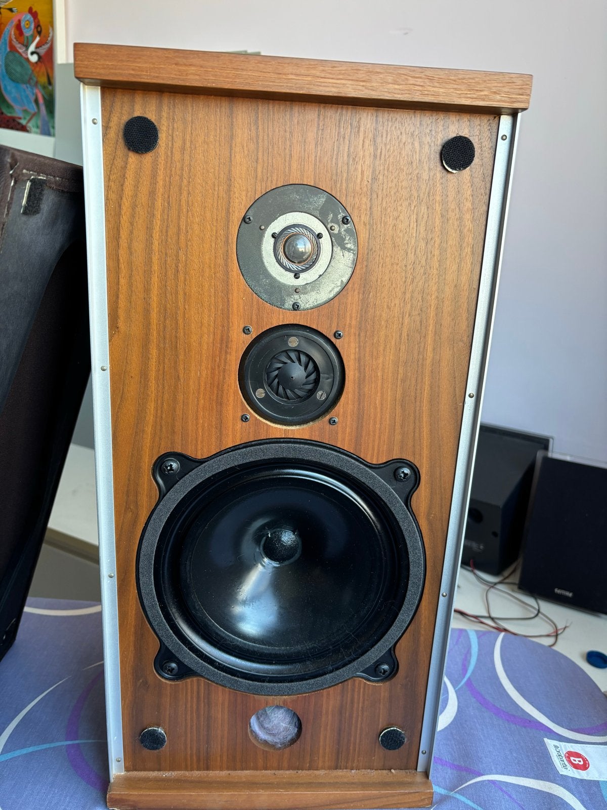 B&W DM4 Vintage Stereo Speakers - Goede Staat, Ophalen, Stereo speakers, Gebruikt, 60 tot 120 watt