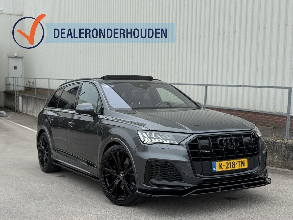 Audi Q7 55 TFSI e Quattro | S-Line | Maxton | Luchtvering |, Auto's, Audi, Bedrijf, Te koop, Q7, 360° camera, ABS, Achteruitrijcamera