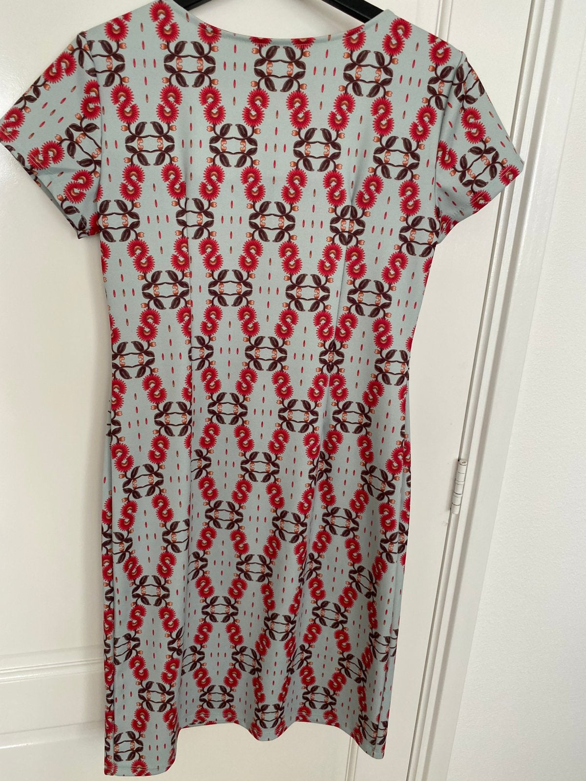 Mini jurk mintgroen print, maat M, merk FOS Amsterdam, Kleding | Dames, Maat 38/40 (M), Ophalen of Verzenden, Zo goed als nieuw