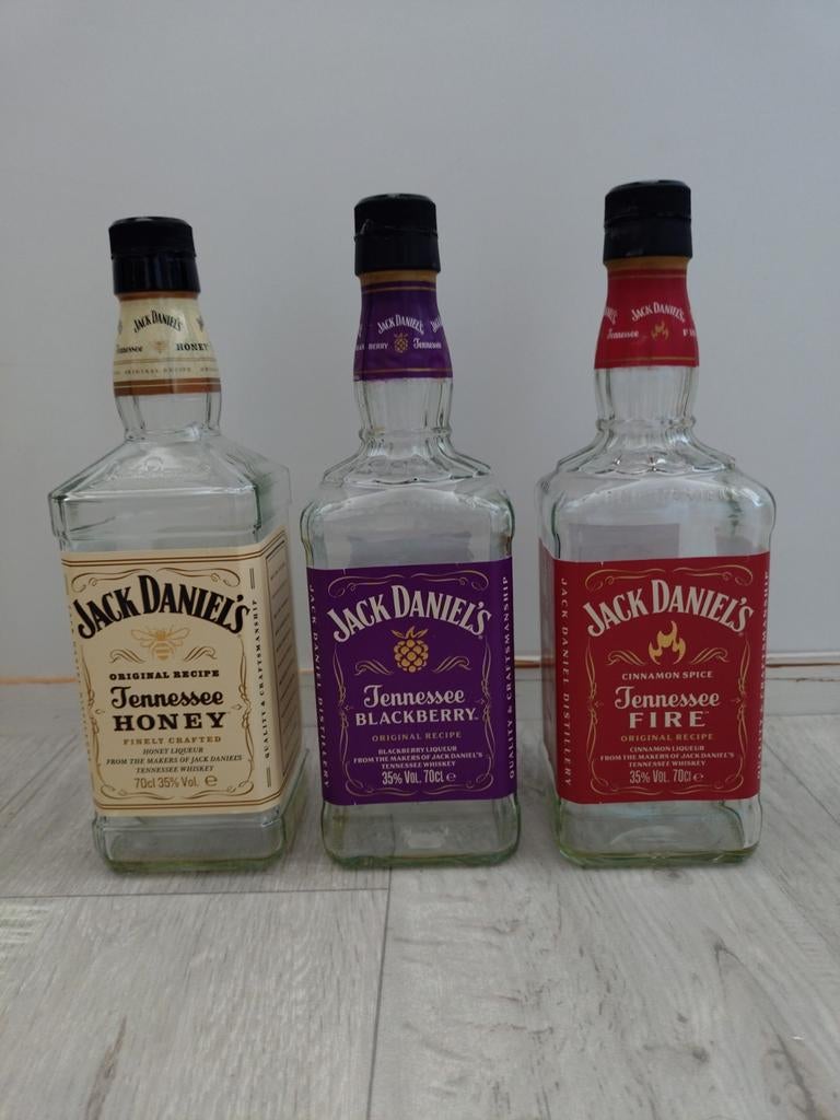 Jack Daniels en Jura 12 years (4 lege flessen), Ophalen of Verzenden, Gebruikt, Verpakking
