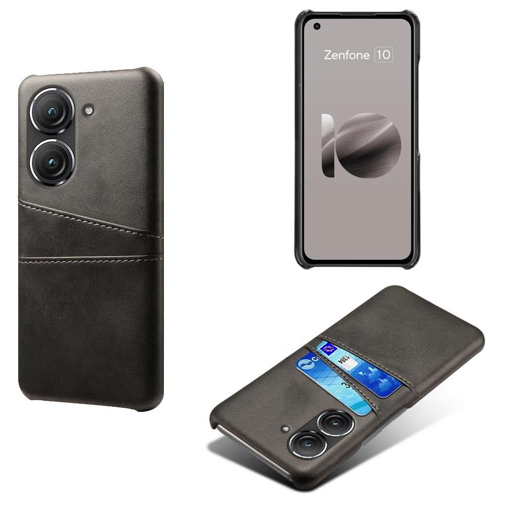 Back Cover met Opbergvakjes voor Asus Zenfone 9 / 10 _ Zwart, Verzenden, Nieuw, Hoesje of Tasje