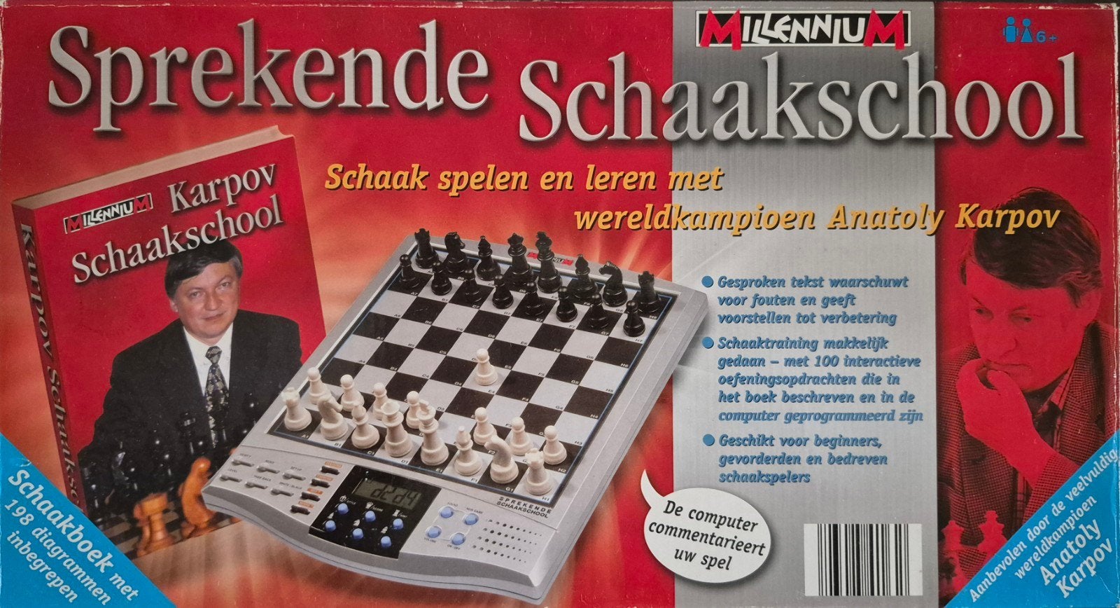 Millennium Sprekende Schaakschool met Anatoly Karpov, Ophalen of Verzenden, Gebruikt, Schaken