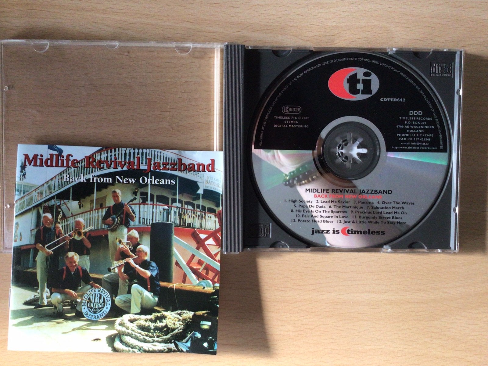 Midlife Revival Jazzband-Back from New Orleans. 2002., Ophalen of Verzenden, Zo goed als nieuw