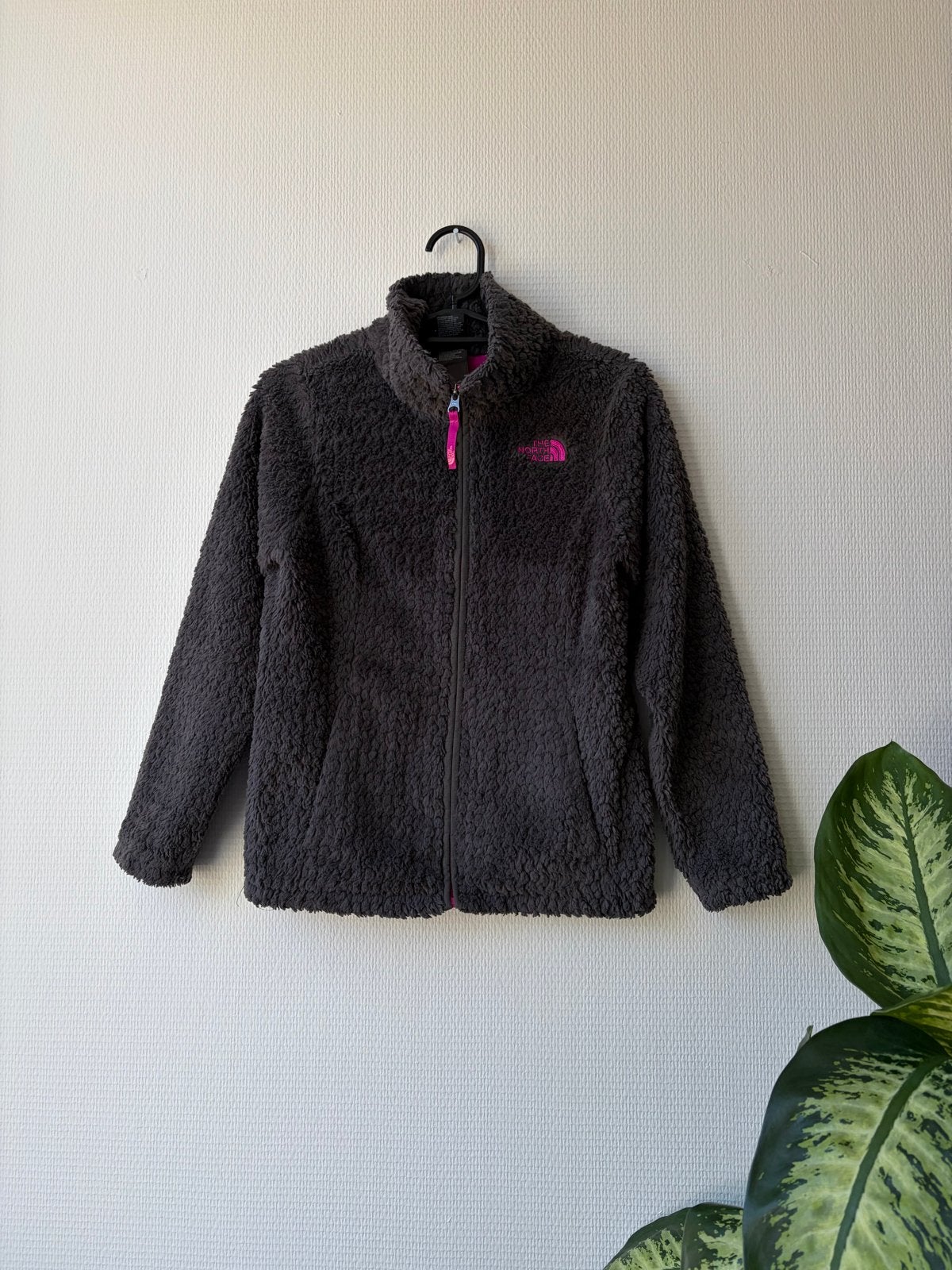 The North Face fleecevest grijs/roze maat M (10/12), Ophalen of Verzenden, Gebruikt, Meisje