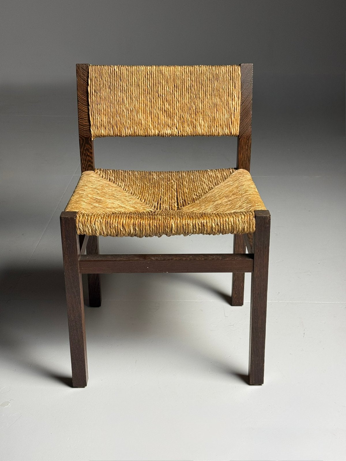 Martin Visser eetkamerstoelen vintage, Ophalen, Zo goed als nieuw, Bruin, Vijf, Zes of meer stoelen