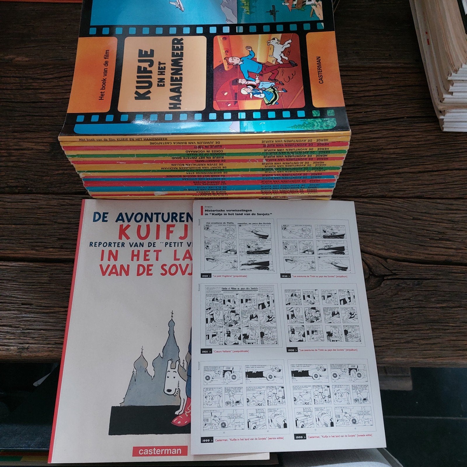 Complete serie Kuifje 1 t/m 23 + 1 extra, Complete serie of reeks, Ophalen of Verzenden, Gelezen, Hergé