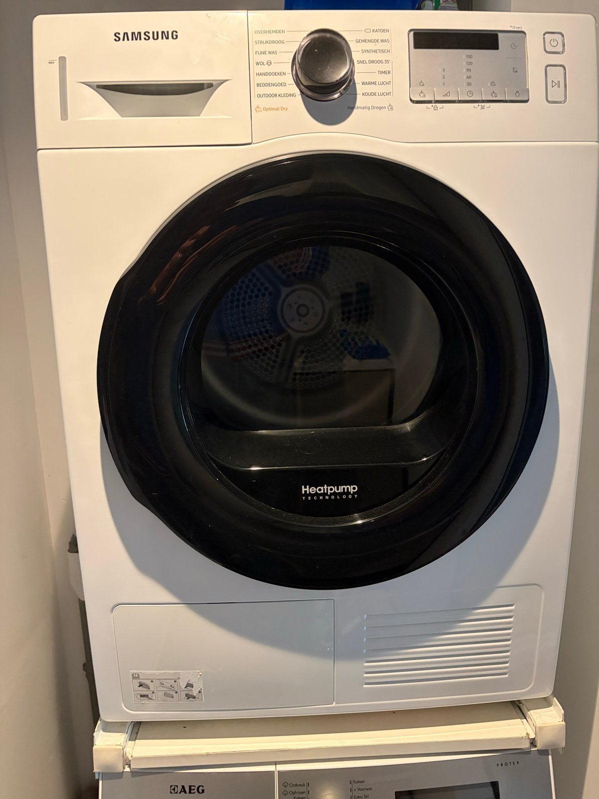 Samsung Wasdroger, Witgoed en Apparatuur, Ophalen, Gebruikt, 90 tot 95 cm, 1200 tot 1600 toeren