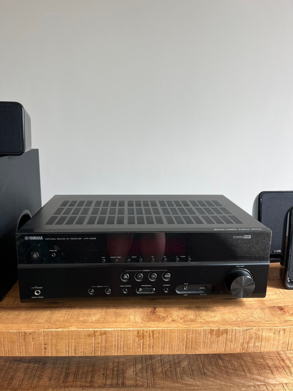 Yamaha 5.1 Home Cinema Set – Receiver + Speakers – Bluetooth, Audio, Tv en Foto, Versterkers en Receivers, Ophalen, Gebruikt, 120 watt of meer