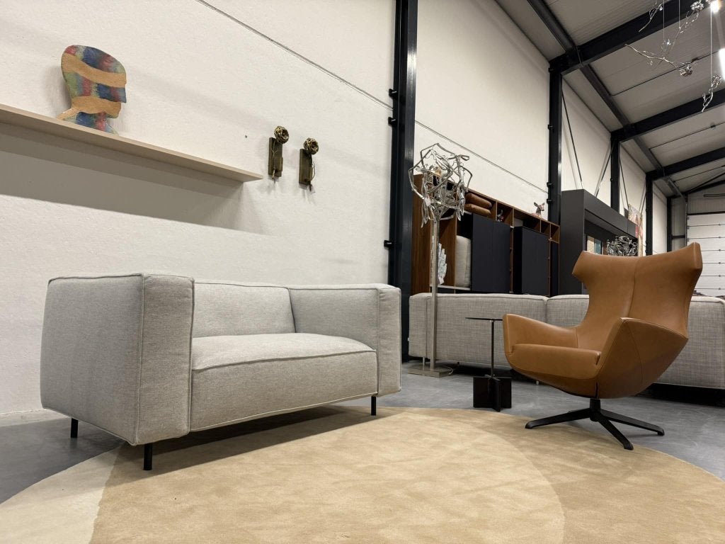 Nieuw Gelderland 6400 Bank 2 zits hallingdal design Stof, 150 tot 200 cm, Ophalen of Verzenden, Rechte bank, Info@gelderlanddesign.com