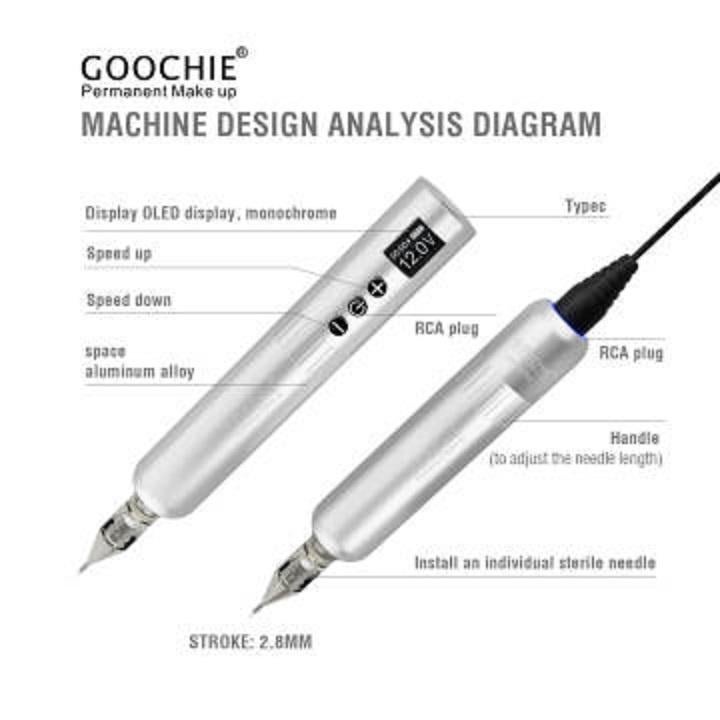 Goochie - Permanente Make-Up Pen – Draadloos, Gehele gezicht, Nieuw, Ophalen of Verzenden, Make-up
