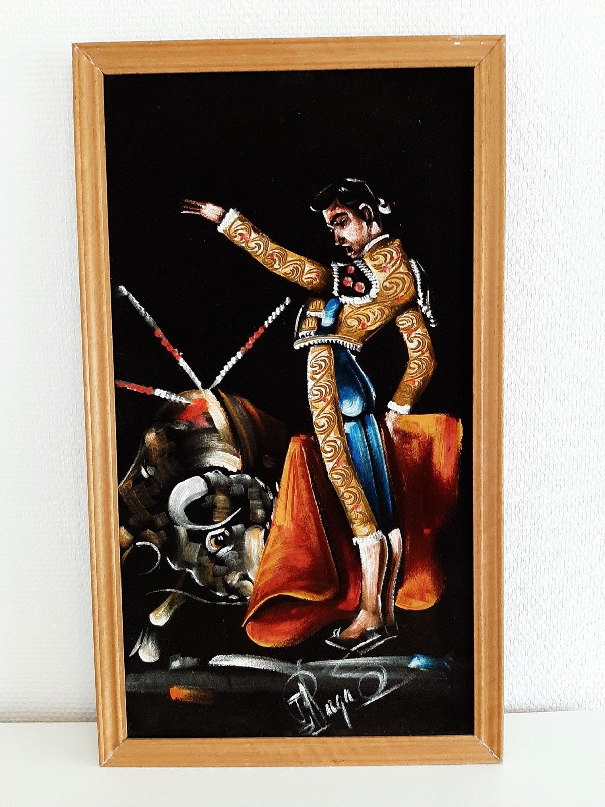 schilderij stierenvechter, Ophalen of Verzenden