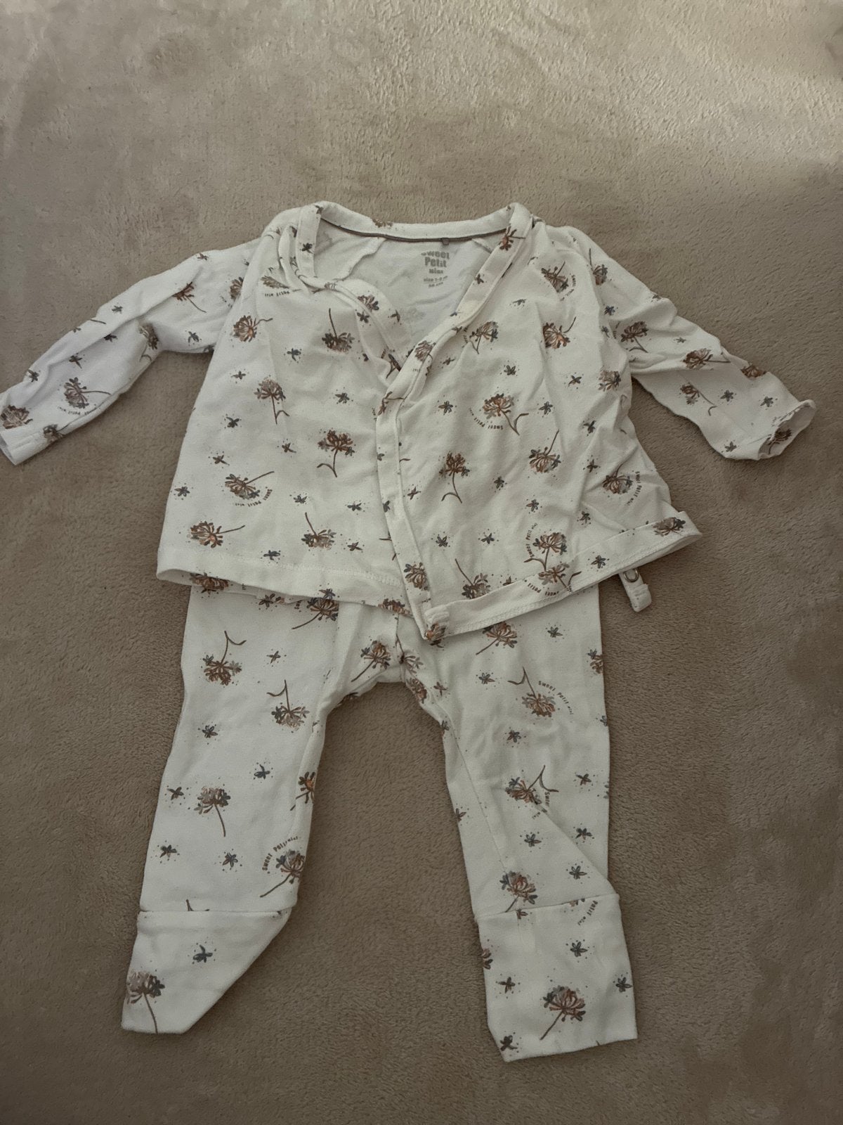Sweet Petit Mins Setje 1-2M (56 cm), Ophalen of Verzenden, Zo goed als nieuw, Jongetje of Meisje, Setje