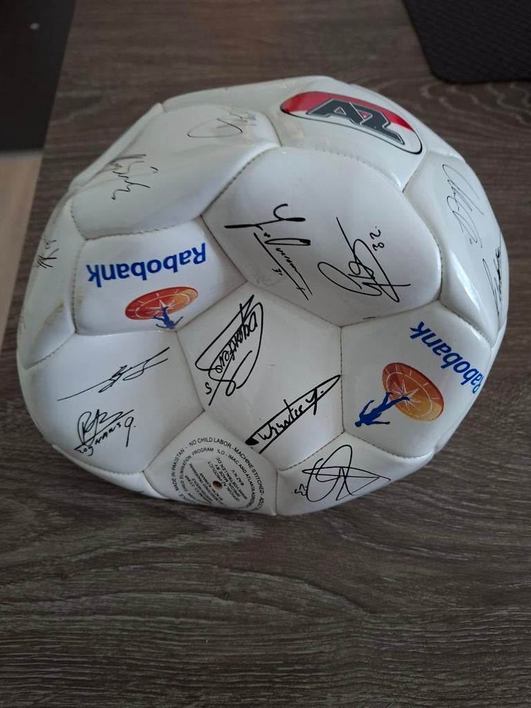 AZ voetbal met handtekeningen, Ophalen of Verzenden