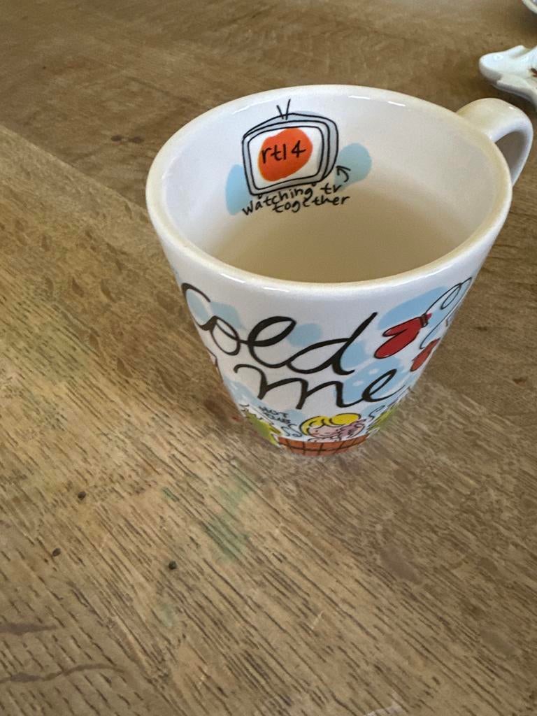 Maxi mok "Cold me, hot me" - Gezellige winterse mok, Blond Amsterdam, Keramiek, Nieuw, Ophalen of Verzenden