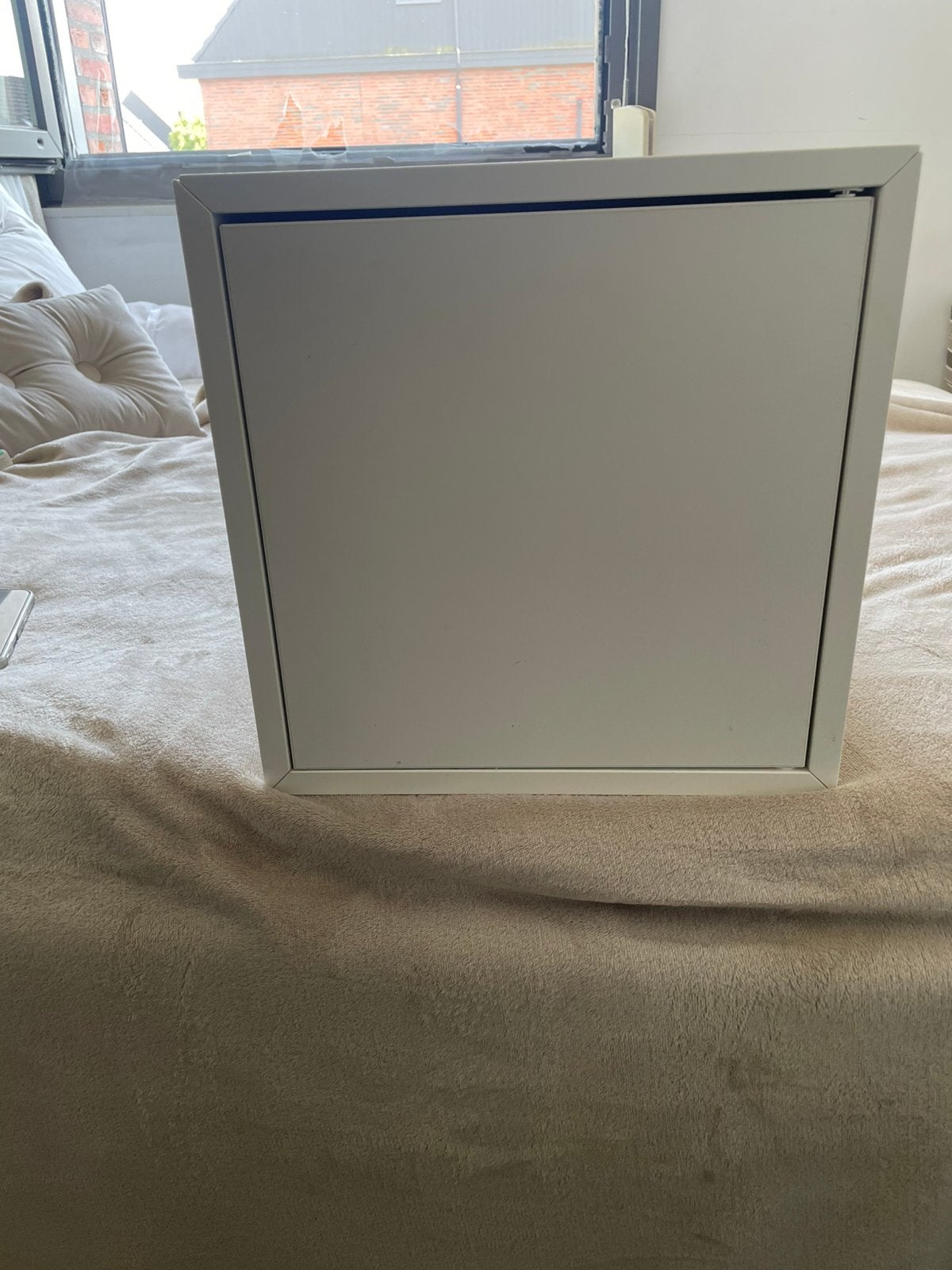 Ikea eket kastje 35x35x35cm wit, Ophalen, Gebruikt