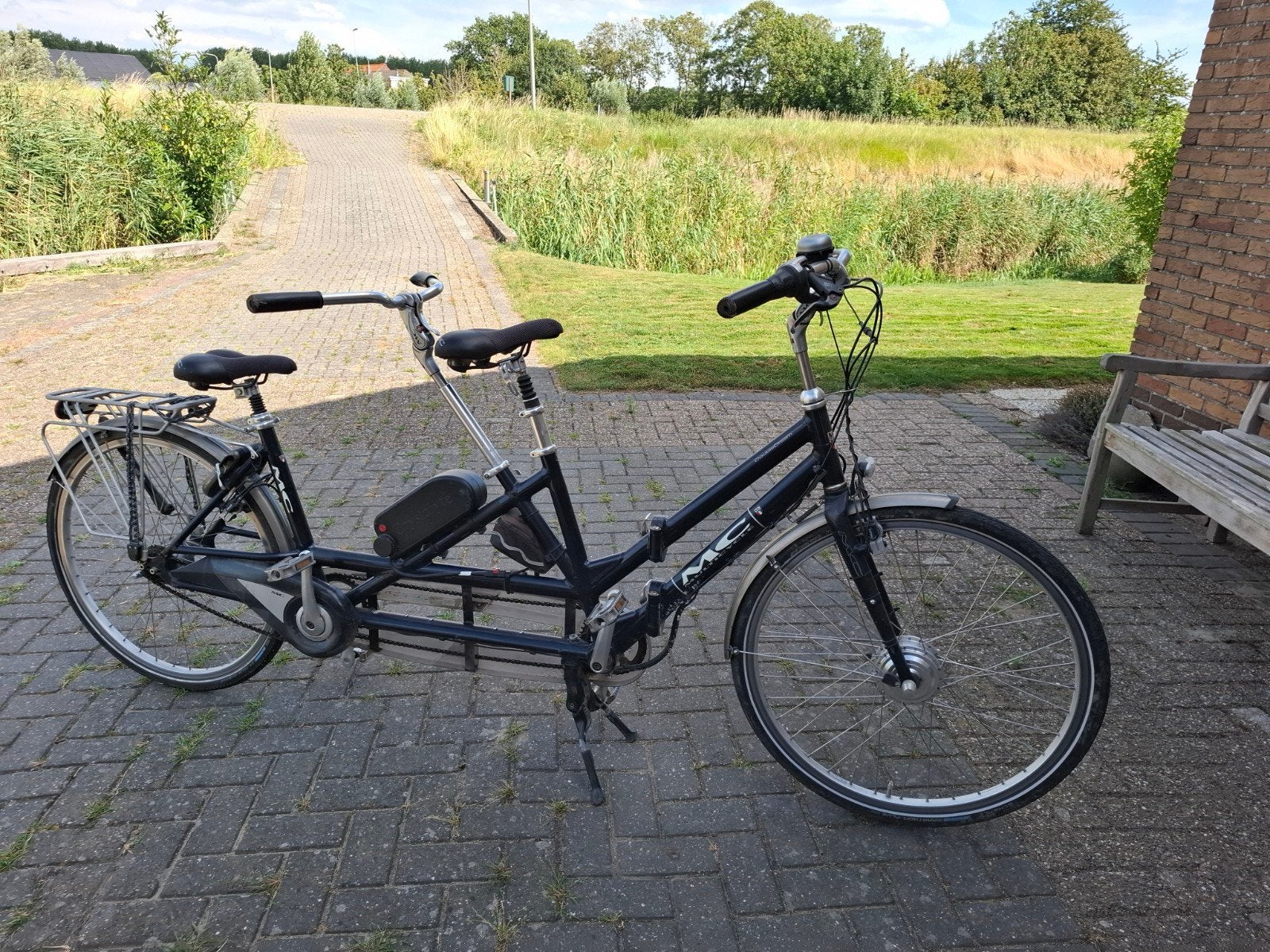Tandem Elektrisch Opvouwbaar, Fietsen en Brommers, Fietsen | Tandems, Ophalen, Gebruikt, Minder dan 10 versnellingen, Opvouwbaar