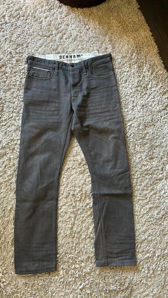 DENHAM ‘R7’ Spijkerbroek, Ophalen of Verzenden, Zo goed als nieuw, Blauw, W33 - W34 (confectie 48/50)