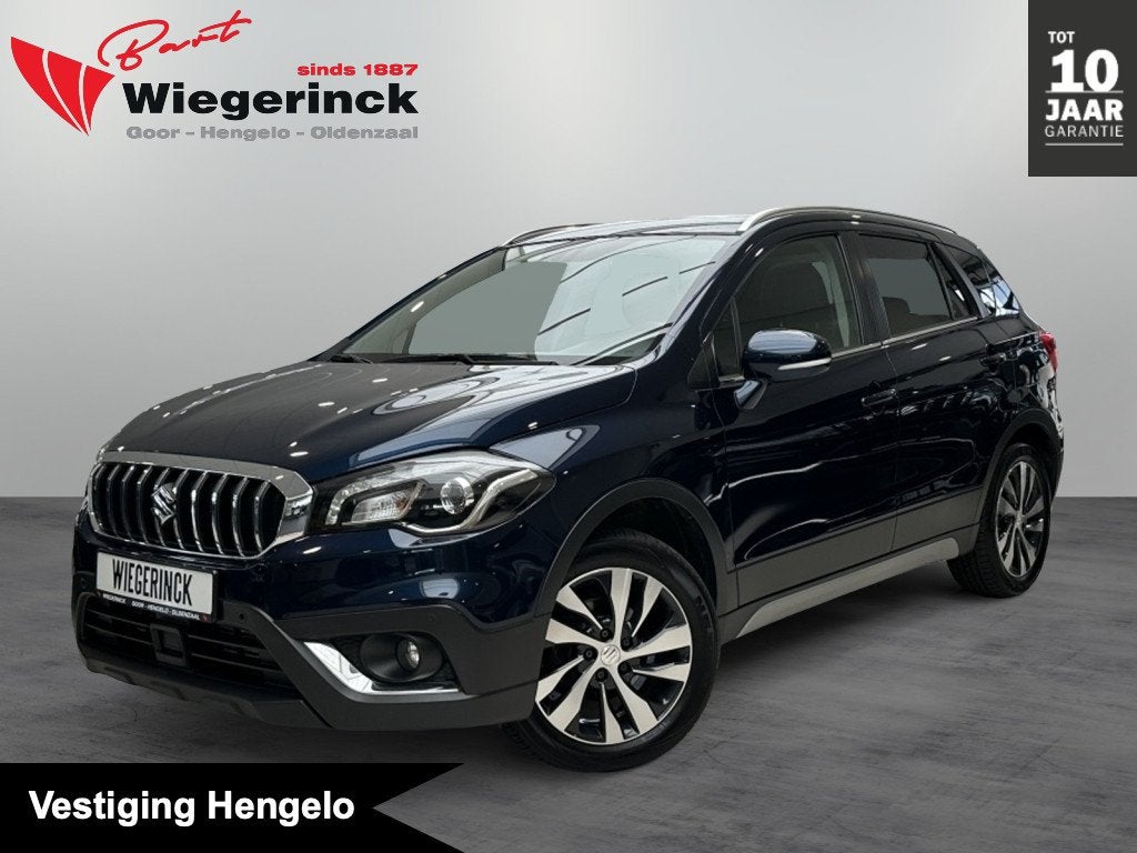 Suzuki S-Cross 1.4 Boosterjet Style Automaat [ LEDER | PANOR, Auto's, Automaat, Gebruikt, Zwart, 4 cilinders