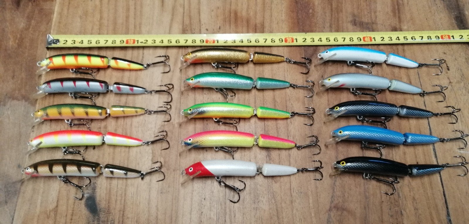 Topset: 15x Nilsmaster Invincible 12cm jointed pluggen, Ophalen, Complete set