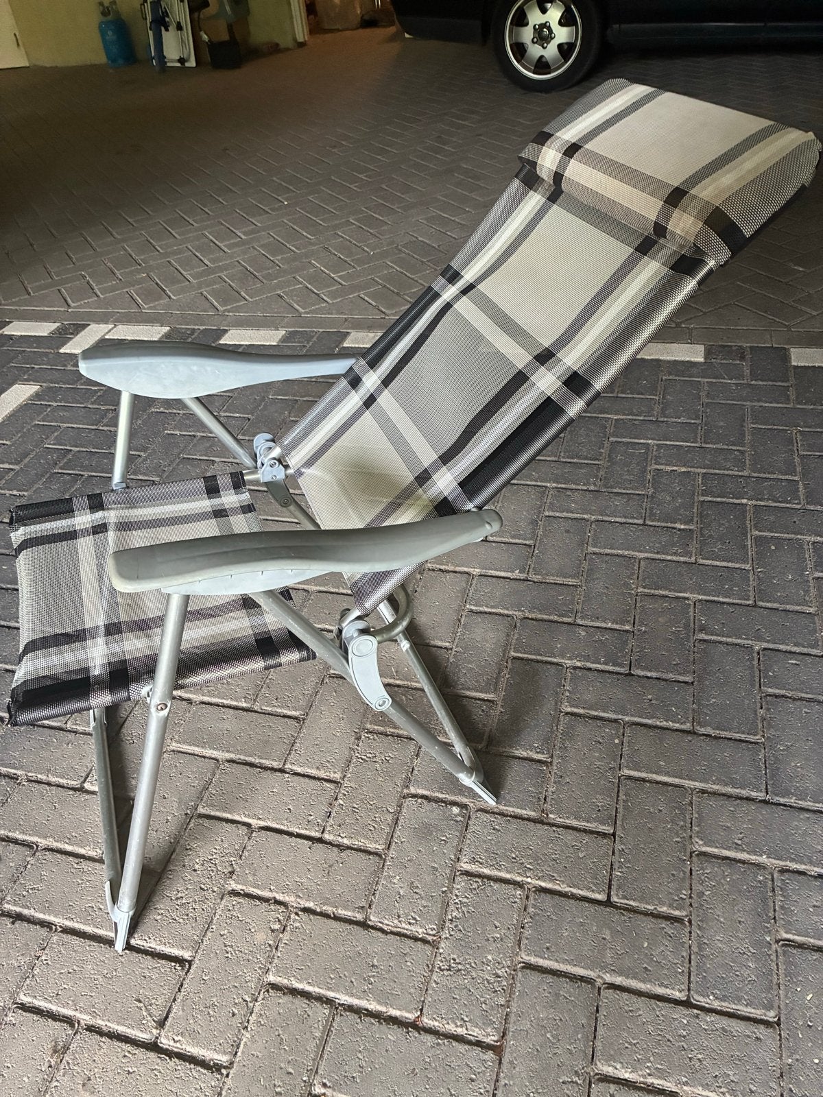 2 lichtgewicht campingstoelen - verstelbaar, Ophalen, Gebruikt, Campingstoel