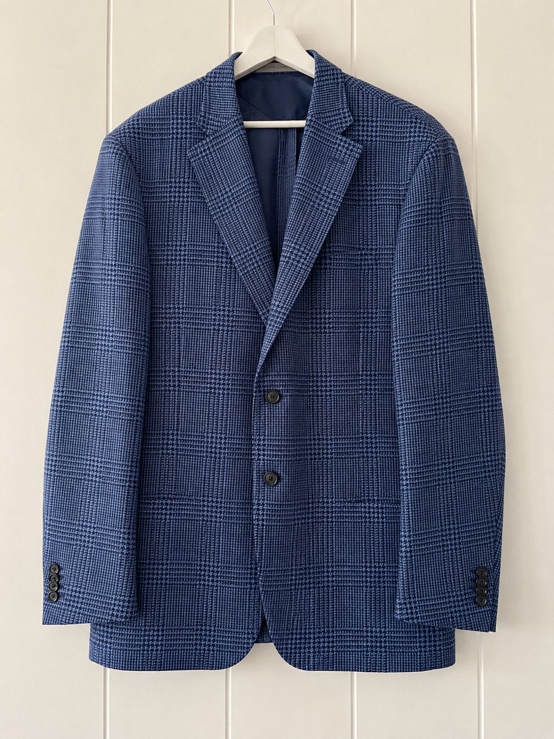 Corneliani Colbert | Size 58 | Wol & Linnen, Ophalen of Verzenden, Zo goed als nieuw, Maat 56/58 (XL), Blauw