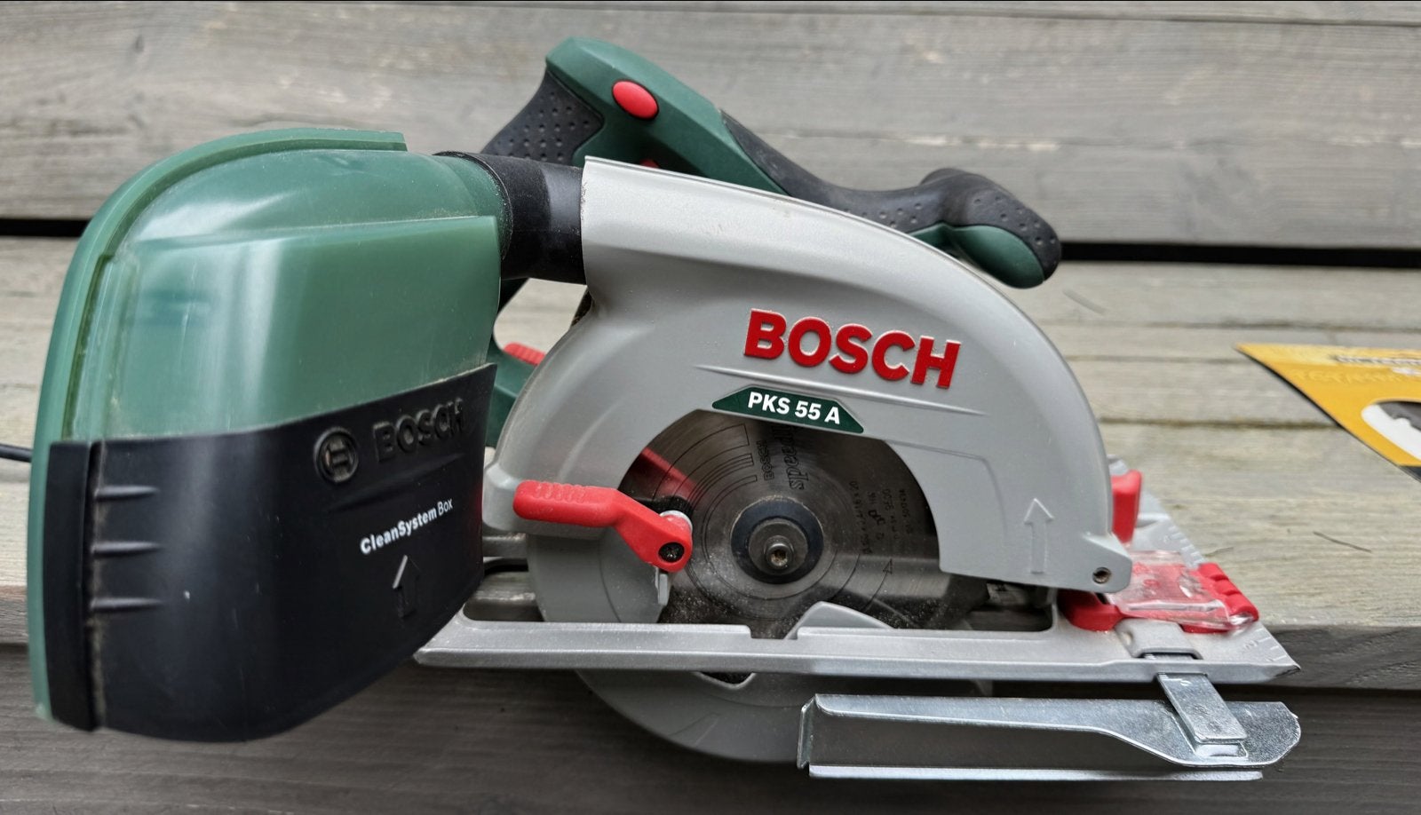 Bosch handcirkelzaag PKS 55 A - Zo goed als nieuw, Ophalen, Cirkelzaag, Zo goed als nieuw, 30 tot 70 mm