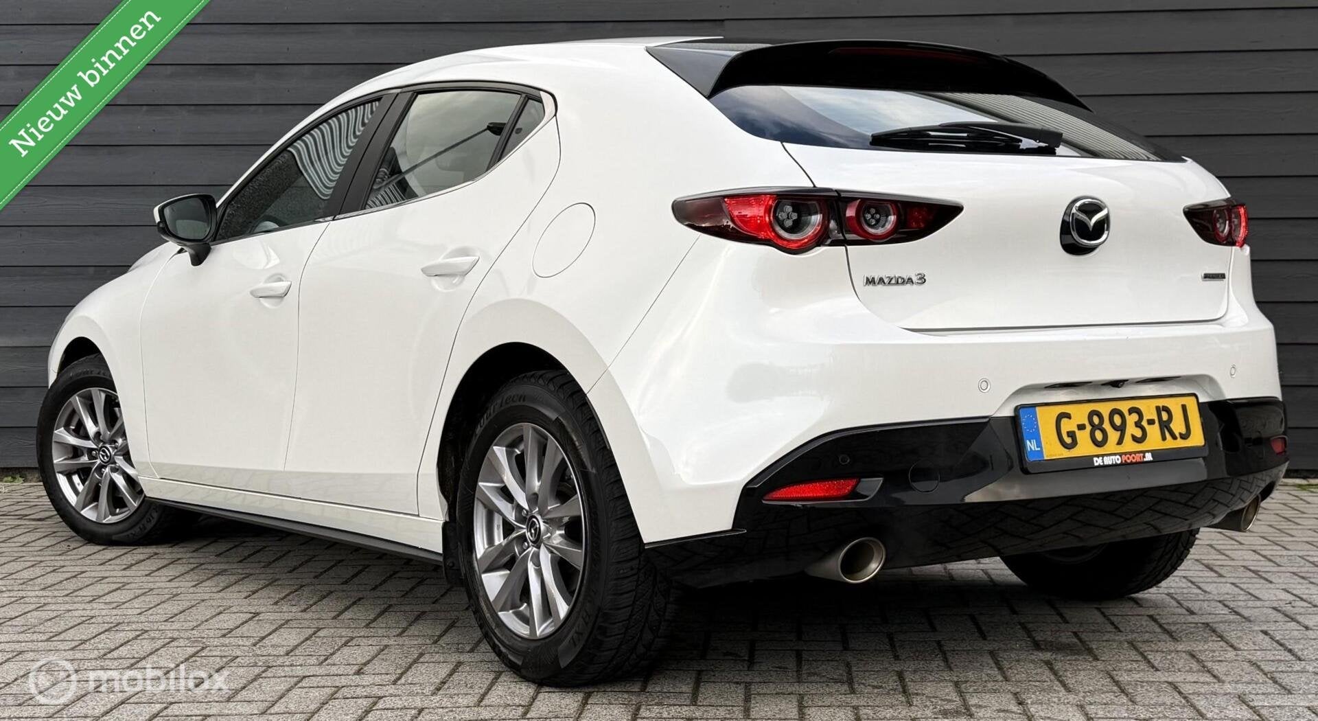 Mazda 3 2.0 e-SkyActiv-X M Hybrid 180 Comfort Bose/Leder/Win, Auto's, Voorwielaandrijving, 1998 cc, Gebruikt, 4 cilinders
