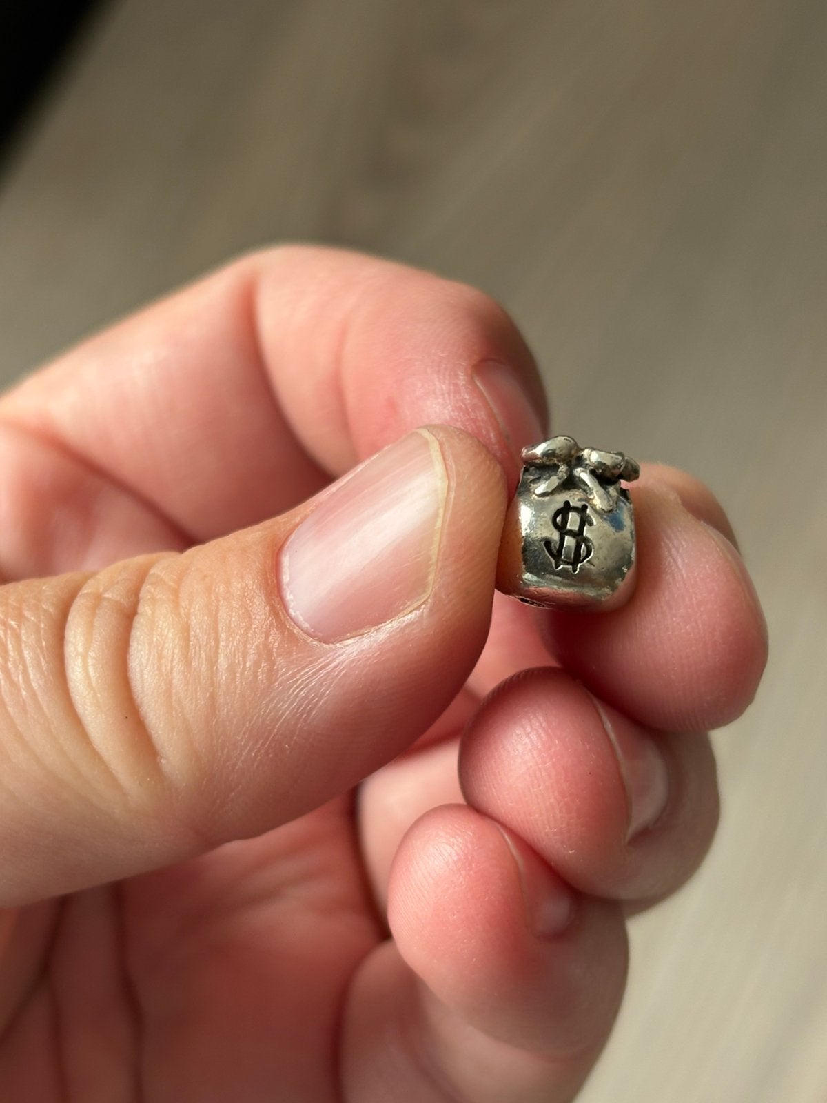 Pandora bedel geldzakje, Ophalen of Verzenden, Zo goed als nieuw, Zilver, Pandora