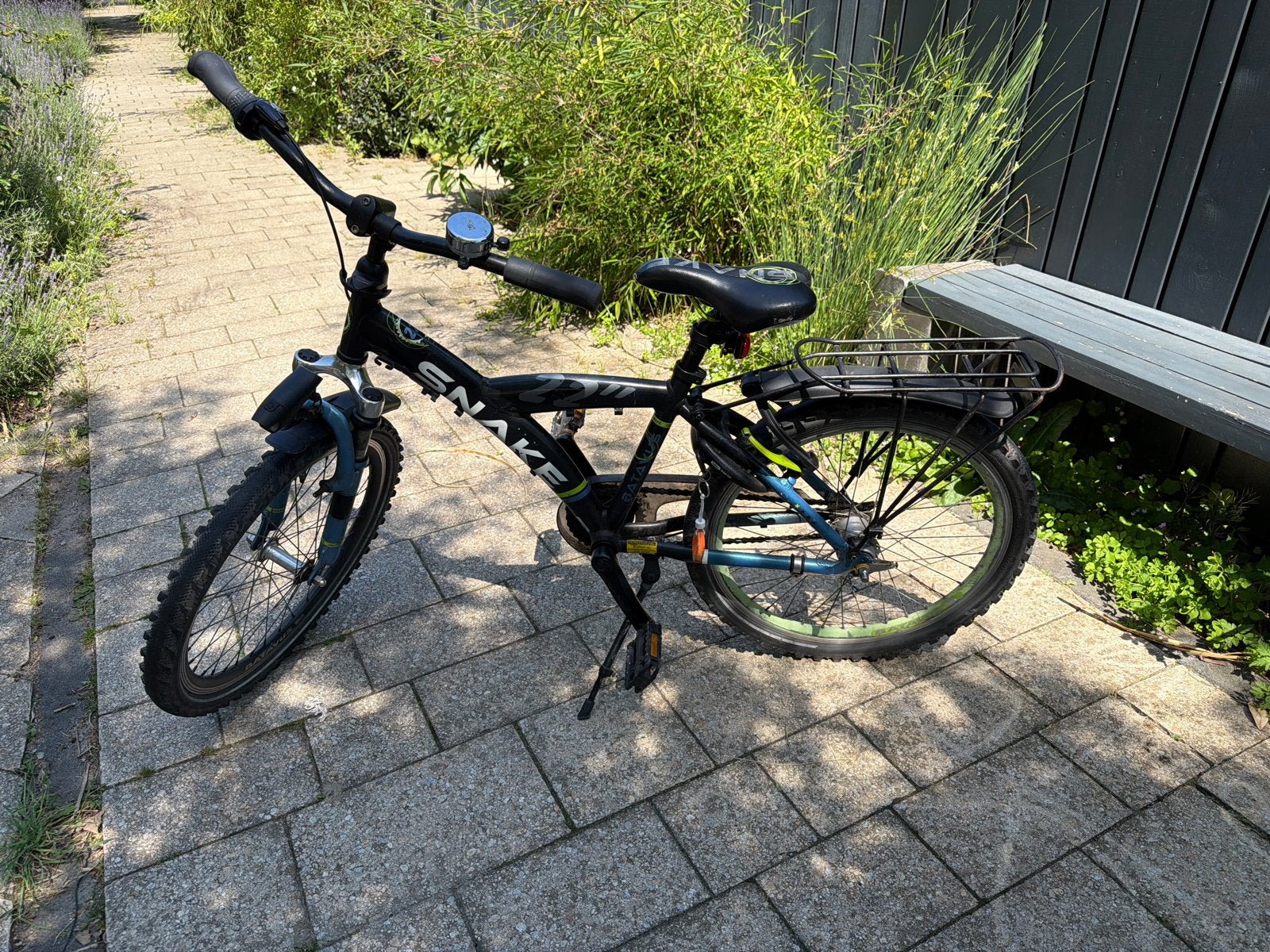 Kinderfiets Snake 20 inch - Zwart/Groen, Ophalen of Verzenden, Gebruikt, Velgrem, 16 tot 20 inch