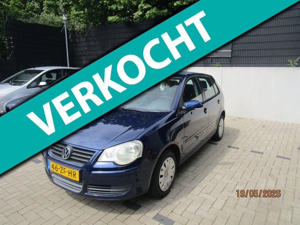 Volkswagen Polo 1.4-16V Optive +Airco +Nieuwe Apk, Voorwielaandrijving, 4 cilinders, Blauw, Handgeschakeld