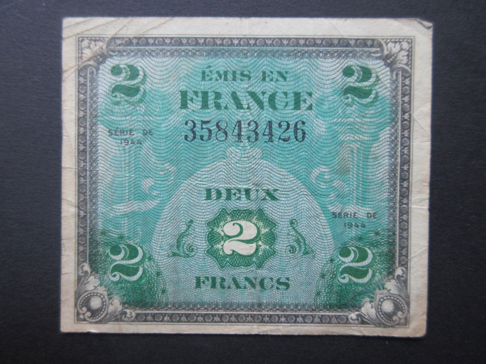2 Francs 1944 Frankrijk AMC WW2 SOUVENIR, Verzenden