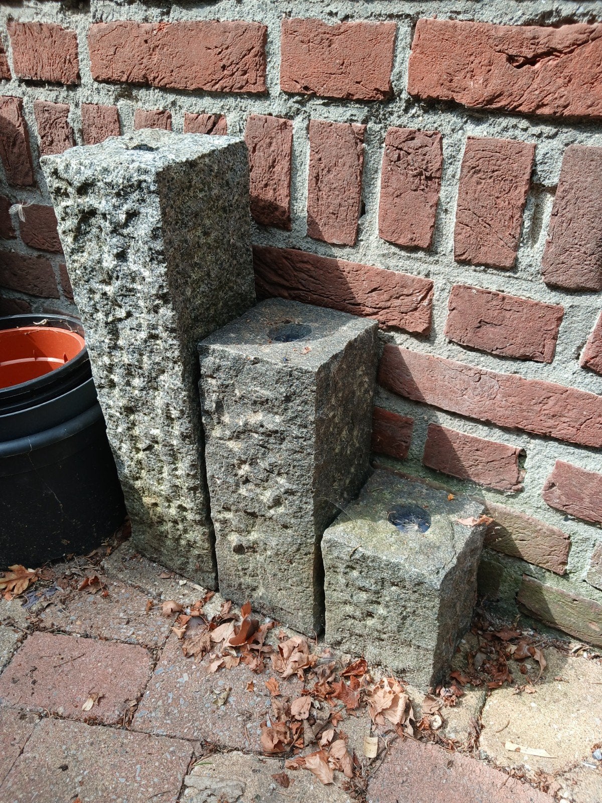 Granieten zuilen, Tuin en Terras, Waterpartijen en Fonteinen, Ophalen, Waterornament