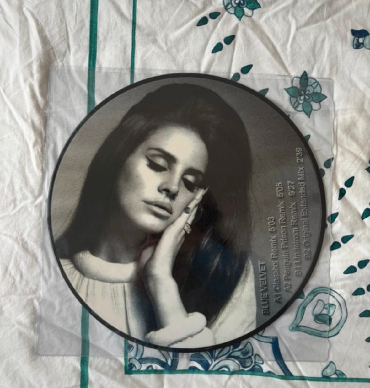 Lana del Rey blue velvet remixes vinyl picture disc, Picture disc, Ophalen, Zo goed als nieuw